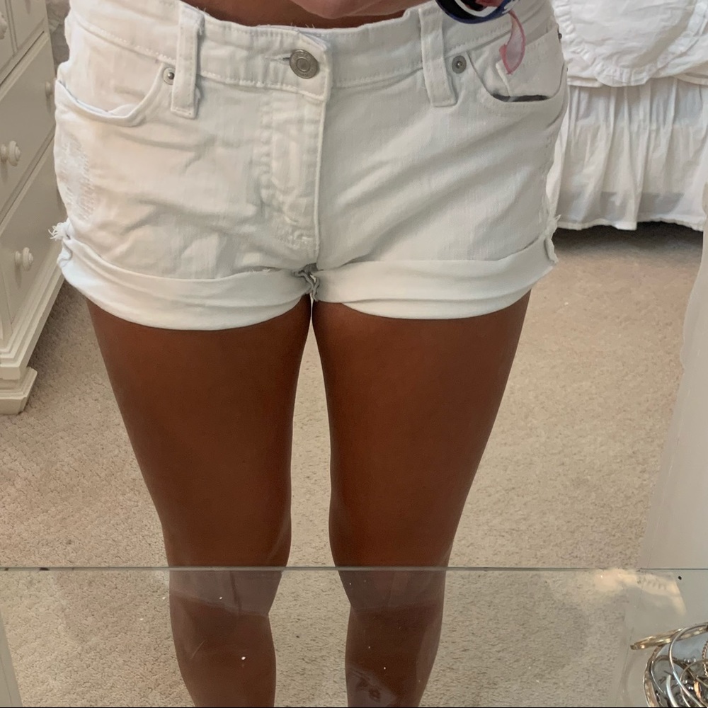 cute white jean shorts